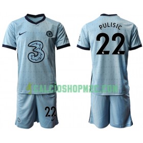 Chelsea Christian Pulisic 22 Bambino Maglia Trasferta 2020/2021 Manica Corta (+ Pantaloncini)